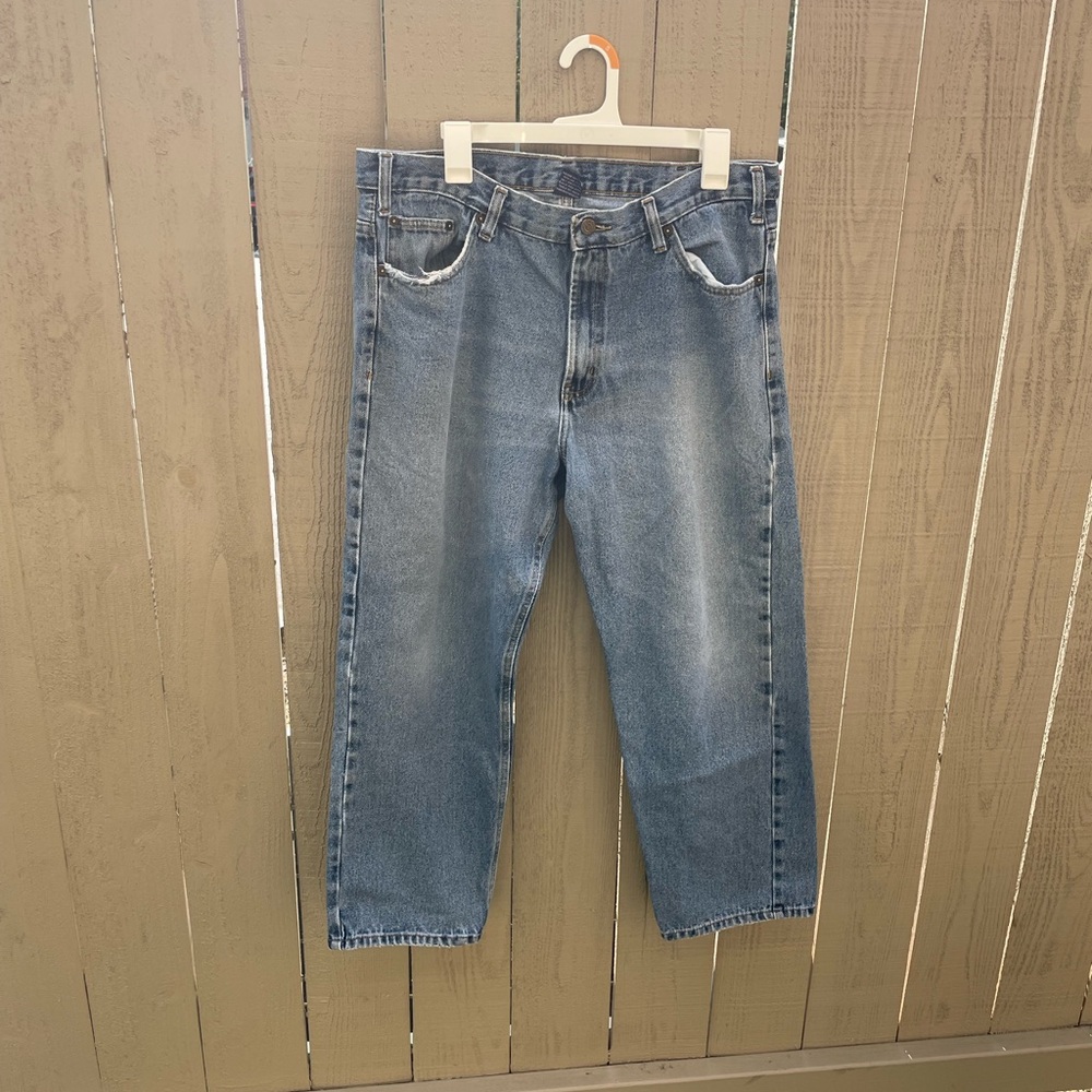 Light wash jeans